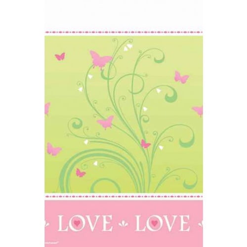 1ct Wedding and Bridal Shower Love Is Patient Tablecover 1ct Wedding and Bridal Shower Love Is Patient Tablecover